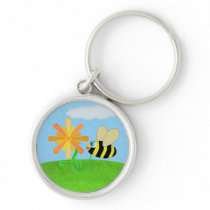 Happy Bee Keychain