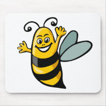 Happy Bee mousepads