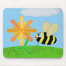 Happy Bee Mousepad