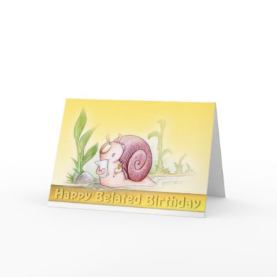 Happy Belated Birthday Card by touchministry