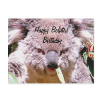 Happy belated birthday_ postcard
