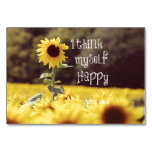 Happy Bible Verse with Sunflowers Table Cards