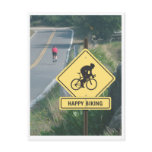 Happy Biking Solo post card