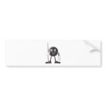 Happy Billiard Eight Ball Bumper Sticker
