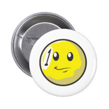 Happy Billiard One Ball Pinback Buttons