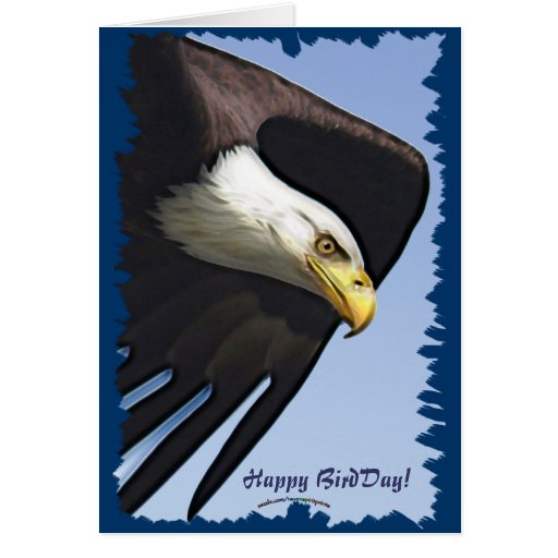 Happy BirdDay Funny Bald Eagle Birthday Card | Zazzle