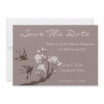 Happy Birds Save The Date (Chocolate) Custom Announcements
