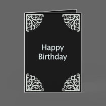 Happy Birthday 0902007-02 cards by BlackCards Happy Birthday 0902007-02 cards