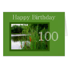 Happy Birthday 100th Card