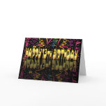 Happy Birthday 13 streamers Greeting Cards
