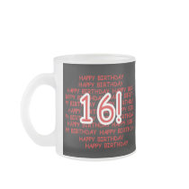 Happy Birthday 16 Mug