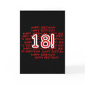 Happy Birthday 18 cards by birthdayTshirts Happy Birthday 18 cards