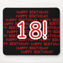 Happy Birthday 18 mousepads by birthdayTshirts Happy Birthday 18 mousepads
