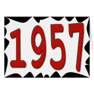 1957 Years Birthday Cards, 1957 Years Birthday Card Templates, Postage ...
