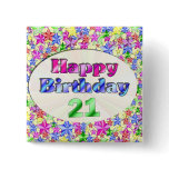 Happy Birthday 21 Pins