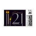Happy Birthday 21 stamp