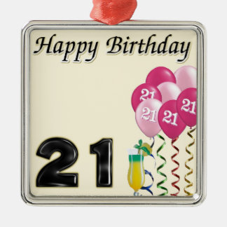happy birthday 21st christmas ornament happy birthday 21st christmas ornament