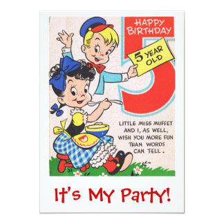 5 Year Old Birthday Invitations & Announcements | Zazzle