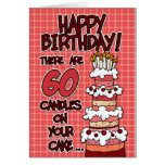 Happy Birthday - 60 Years Old Greeting Card