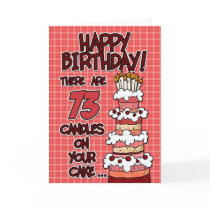 Happy Birthday - 73 Years Old Cards