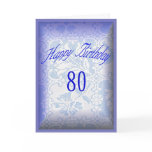 Happy Birthday 80 years old Greeting Card