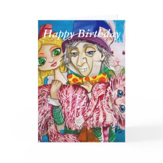 Happy Birthday Alice in wonderland mad hatter card