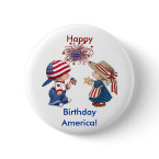 Happy Birthday America button