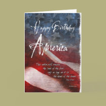 Happy Birthday America-Poem cards