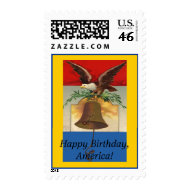 Happy Birthday, America stamp