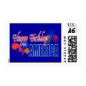 Happy Birthday America Postage Stamps stamp