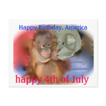 Happy Birthday America postcards