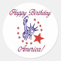 Happy Birthday America stickers