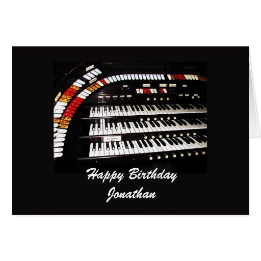Happy Birthday, Ancient Organ Card Zazzle