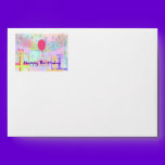 Happy Birthday and Best Wishes One Ballon envelopes