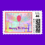 Happy Birthday and Best Wishes One Ballon stamps