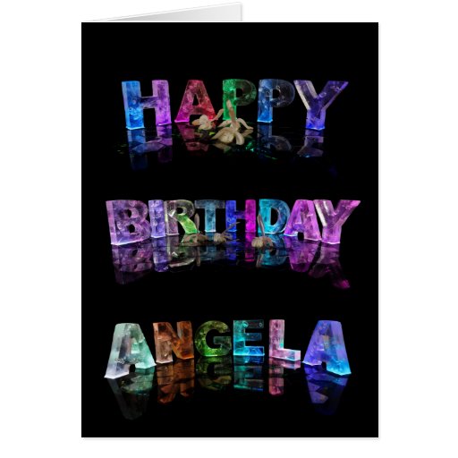 Happy Birthday Angela Card Zazzle 6701