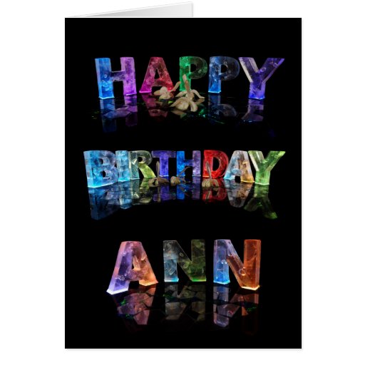 Happy Birthday Ann Card | Zazzle