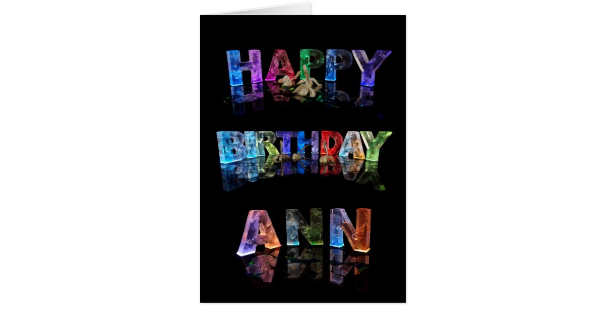 Happy Birthday Ann Card | Zazzle