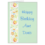 Happy Birthday Aunt Doris Greeting Cards