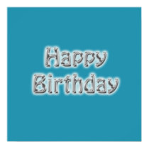 Happy Birthday Autograph Poster posters