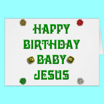 Happy Birthday Baby Jesus #1 cards by Artists4God Happy Birthday Baby Jesus #1 cards