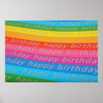 Happy Birthday Background Poster