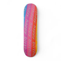 Happy Birthday Background Skateboard Deck