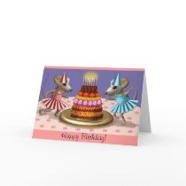 Happy Birthday Ballerina's Card by Havensinator Happy Birthday Ballerina's Card