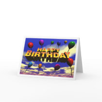 Happy Birthday Ballons cards