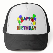 Happy Birthday Ballons D1 Birthday Hat