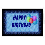 Happy Birthday Ballons Greeting Card