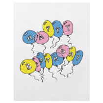 Happy Birthday Balloons Flyer Design