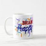 Happy Birthday - Balloons - Mug (Personalize)