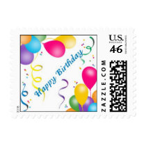 Happy Birthday Balloons Postage postage